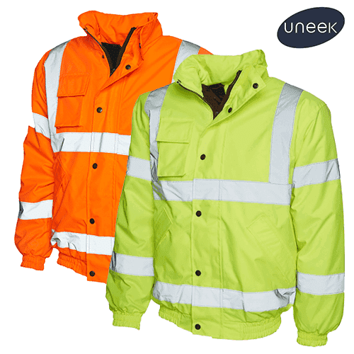 Workwear - Hi-Vis Safety Bomber Jacket