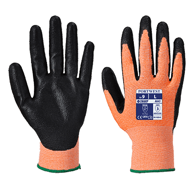 Workwear -Work glove - Amber Cut Nitrile Foam Gloves