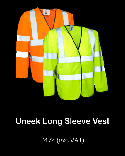 Uneek long sleeve hi vis vest