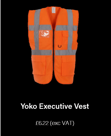 Yoko Hi Vis vest executive