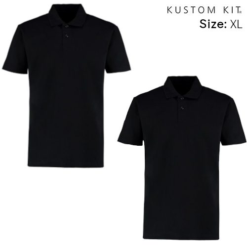 kk403 Black Workforce Polo Shirts