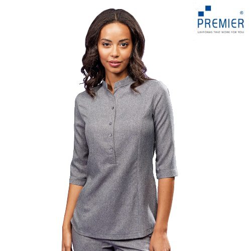 Premier Grey Button-Up Beauty Tunic