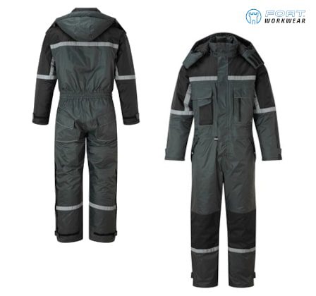 Waterproof Lined Quilted Padded Coverall Tunnel Biker Fishing Suit