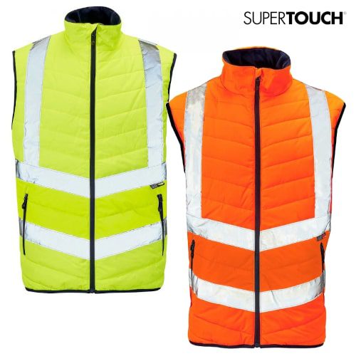 Supertouch Hi-Vis Puffer Body Warmer