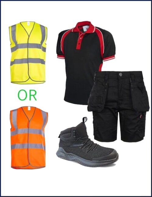 Summer Deal - Polo, Boots, shorts, Hi Vis Vest