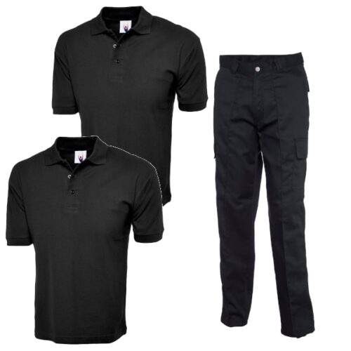 Cargo Trousers and 2 Polo Shirts