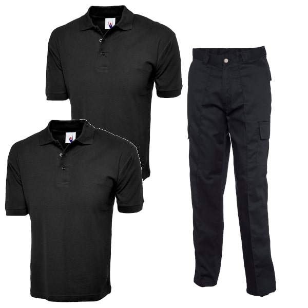 Cargo Trousers and 2 Polo Shirts
