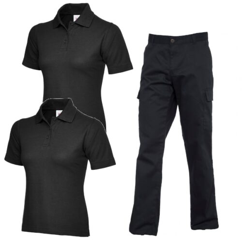 Ladies Cargo Trousers and 2 Polo Shirts