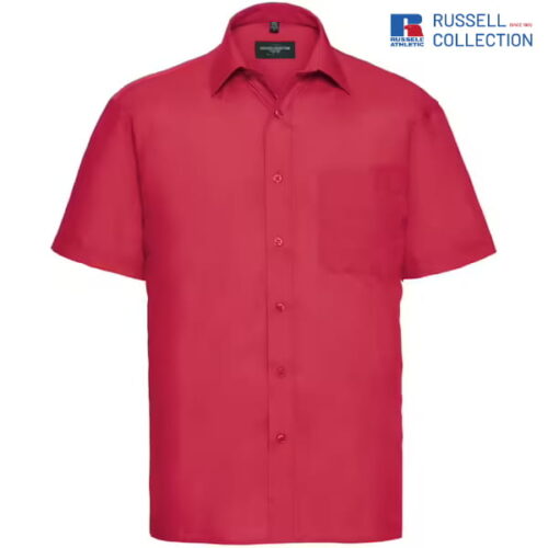 Men's Classic Fit Short Sleeve Poplin Shirt