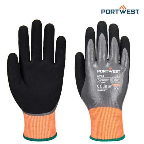 Gloves - Cut F15 Nitrile Aqua Glove